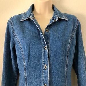 Jones Jeans Long Sleeved Denim Dress Size 8